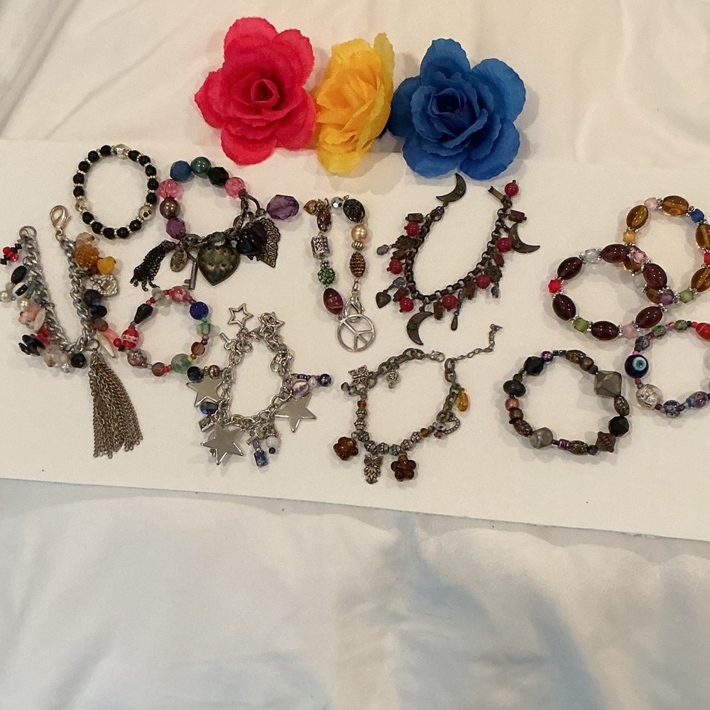 Colorful Beaded Charm Bracelet Bracelets Collection